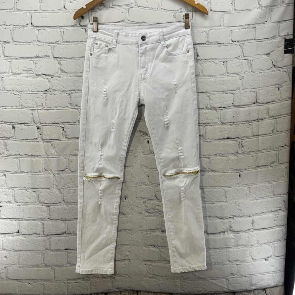Fred Marshall NWT Skinny Pants White Womens Sz‎ 12